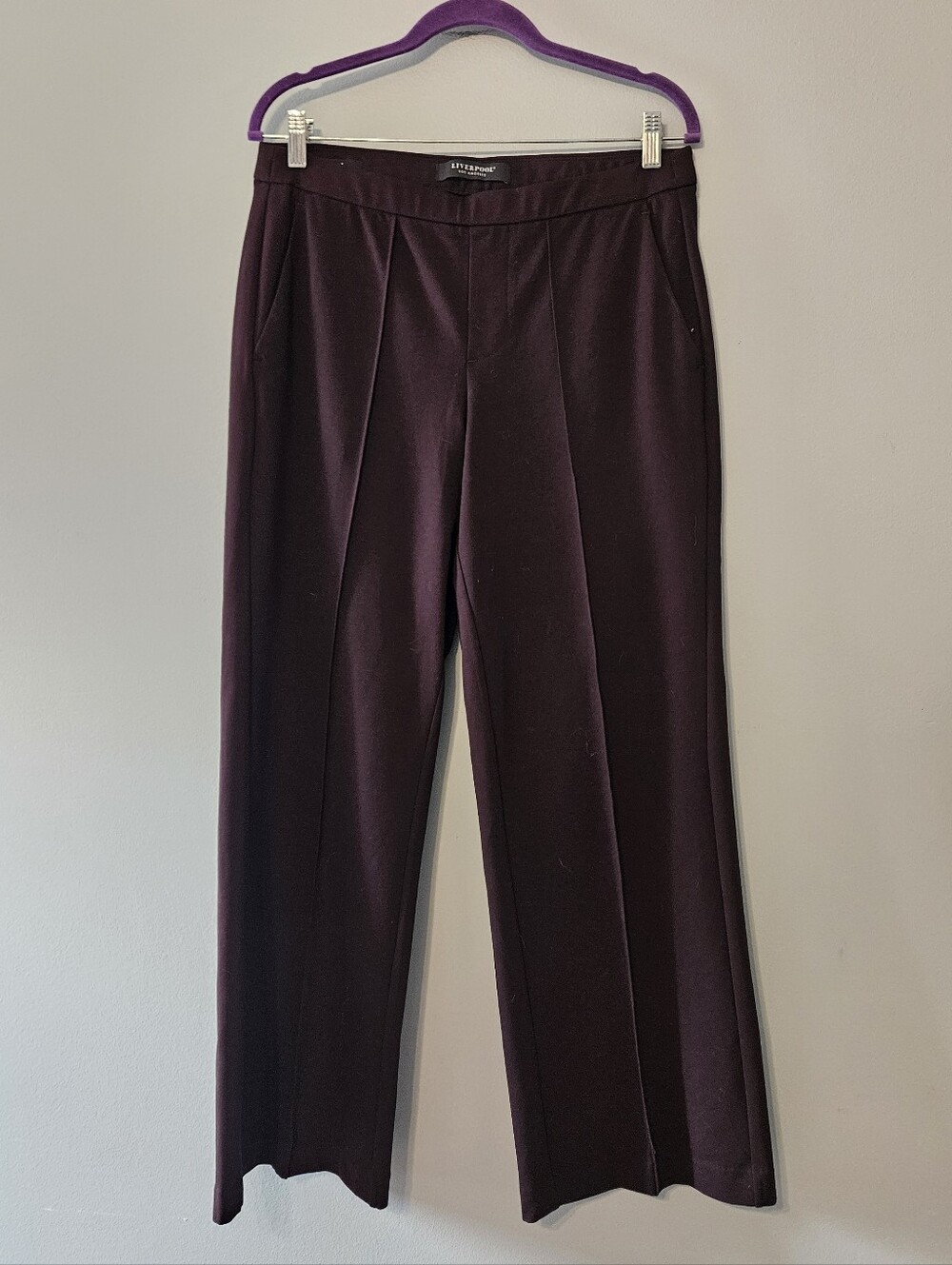 Liverpool Kayla Wide Leg Pants in Brown